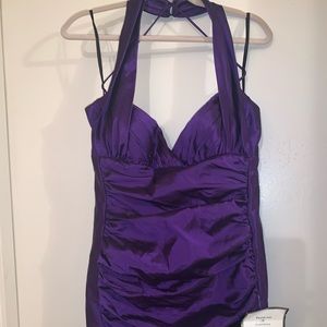 Purple Halter Mini Dress SZ 12